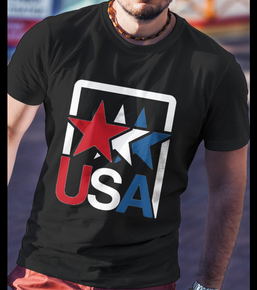 USA Stars In Motion Red White Blue T-Shirt