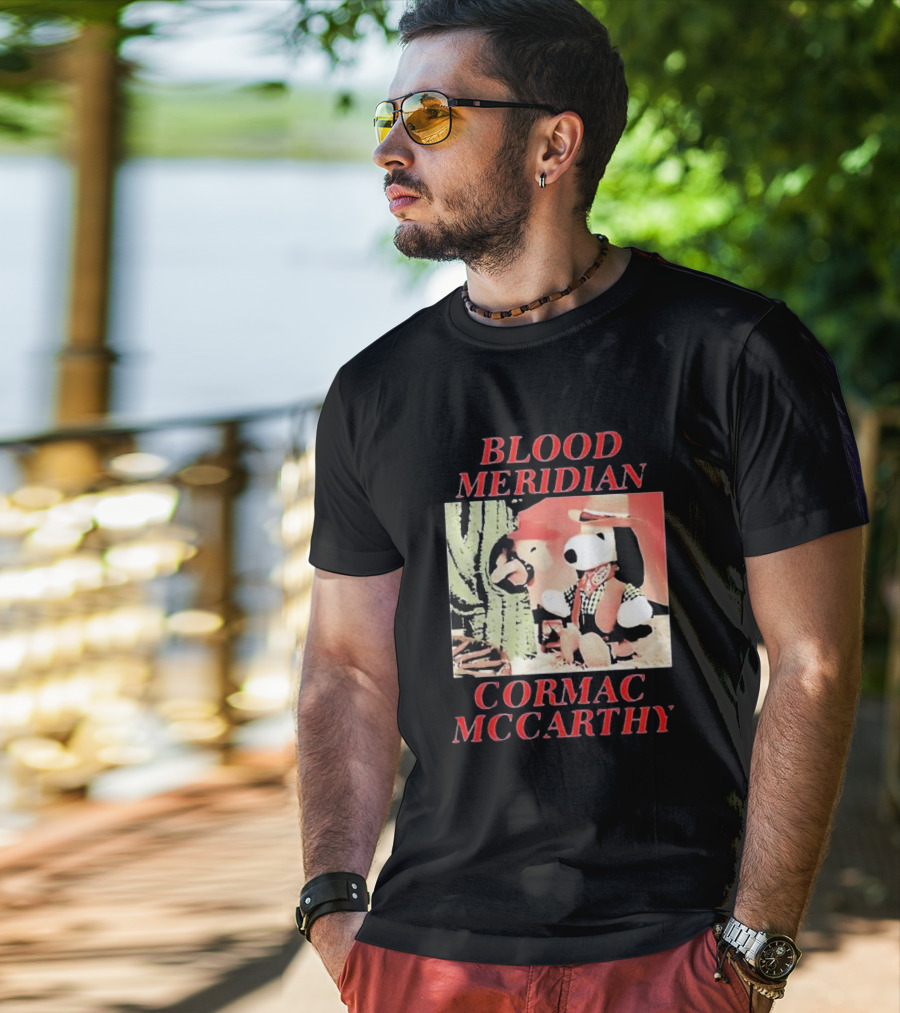 Blood Meridian Cormac McCarthy Snoopy Cowboy Cactus T-Shirt