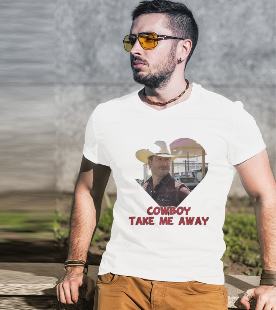 Cowboy Take Me Away Glen Powell T-Shirt