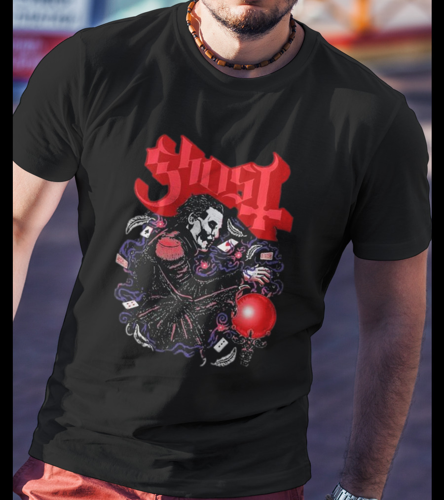 Ghost Papa Cards Club Franchise T-Shirt