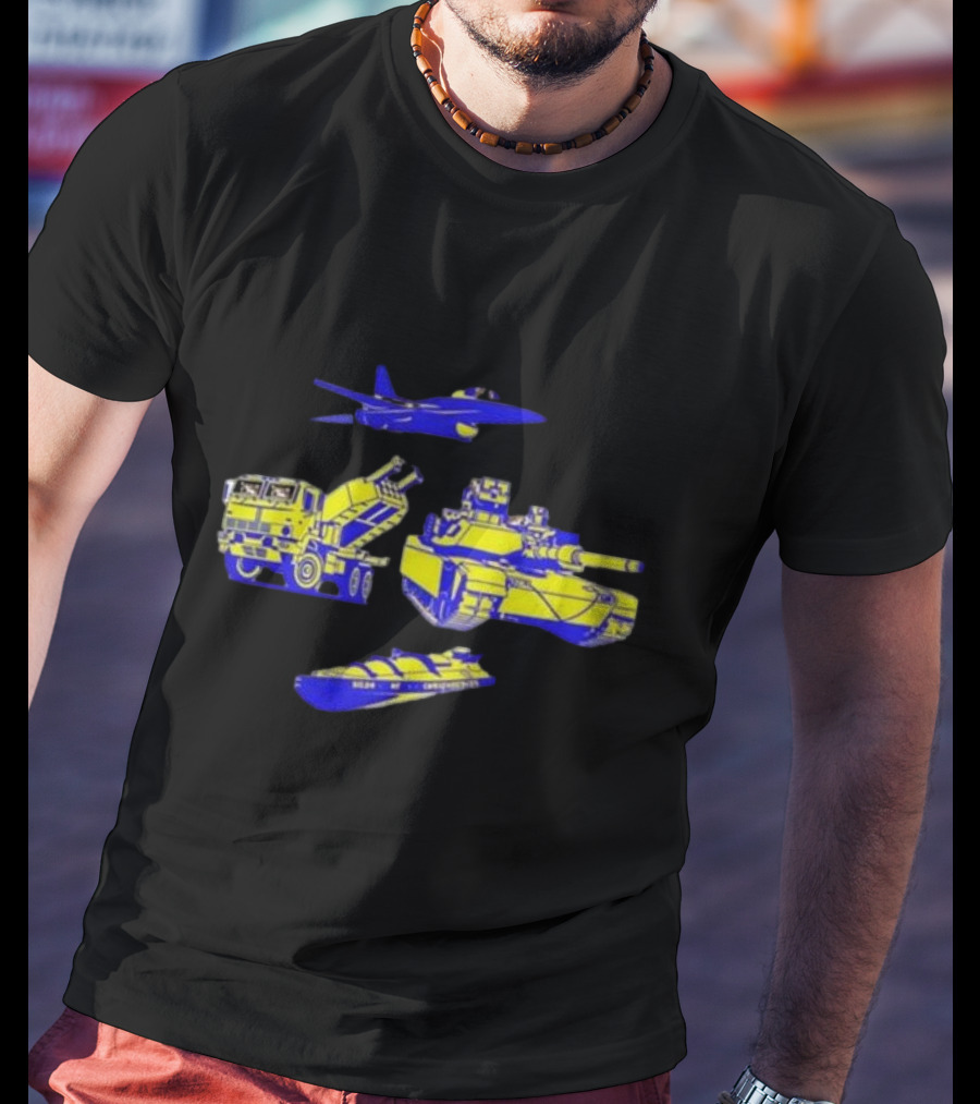 Holden Caulfield Peace Through Superior Firepower Military Vehicles Doge Dog T-Shirt