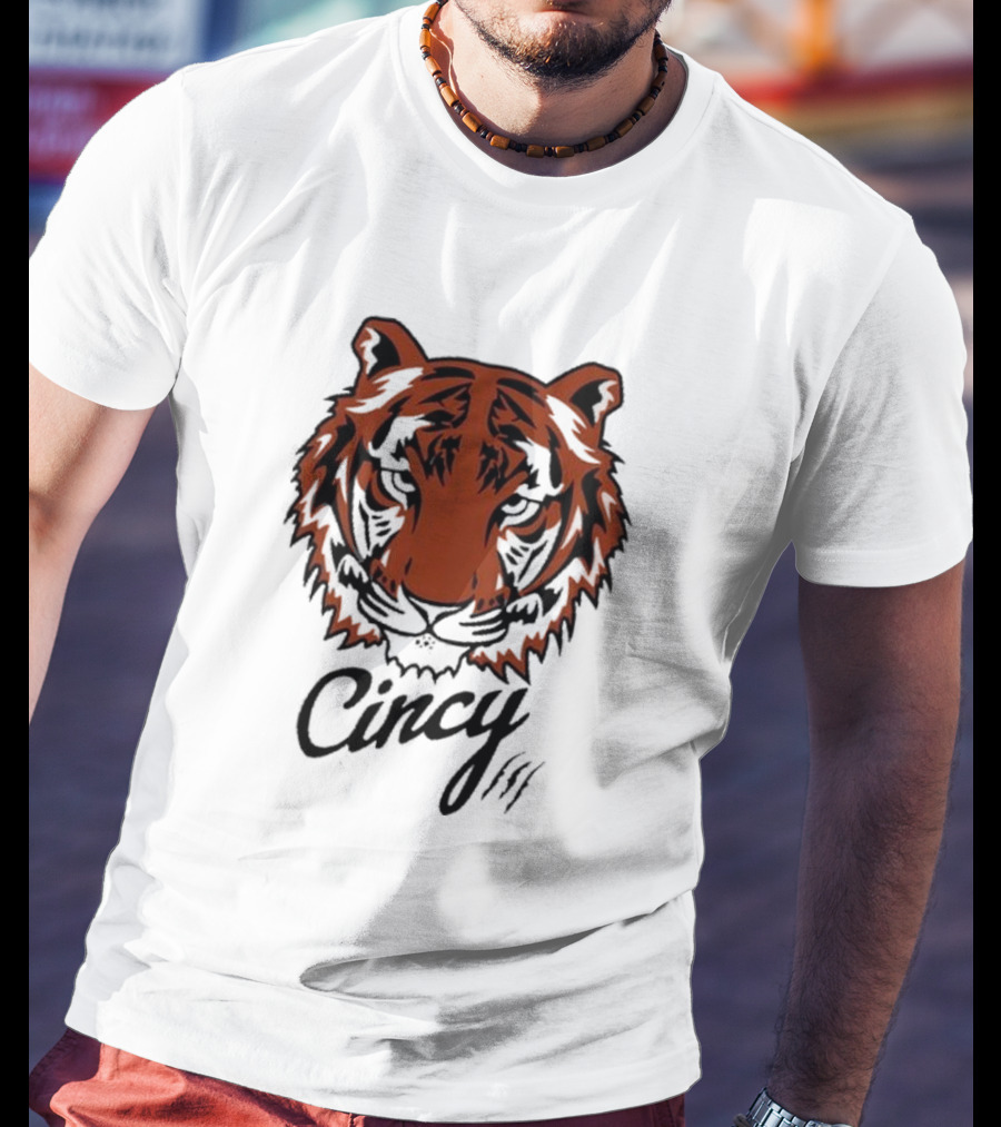 Cincy Tiger Head T-Shirt