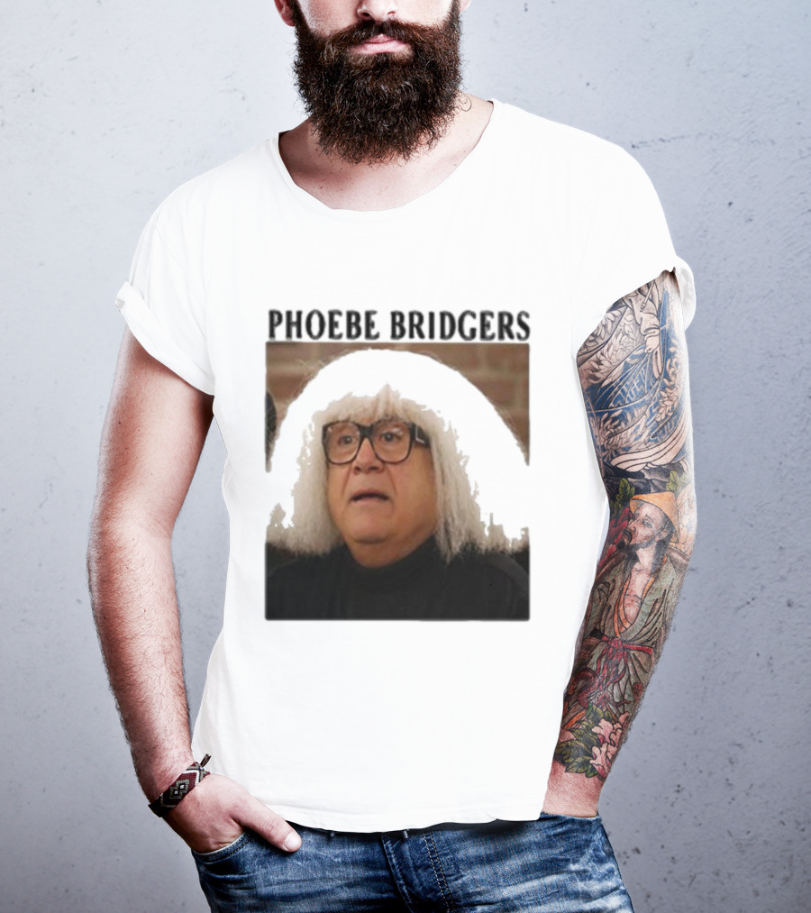 Phoebe Bridgers Meme Parody Featuring Iconic Character With Wig And Glasses T-Shirt
