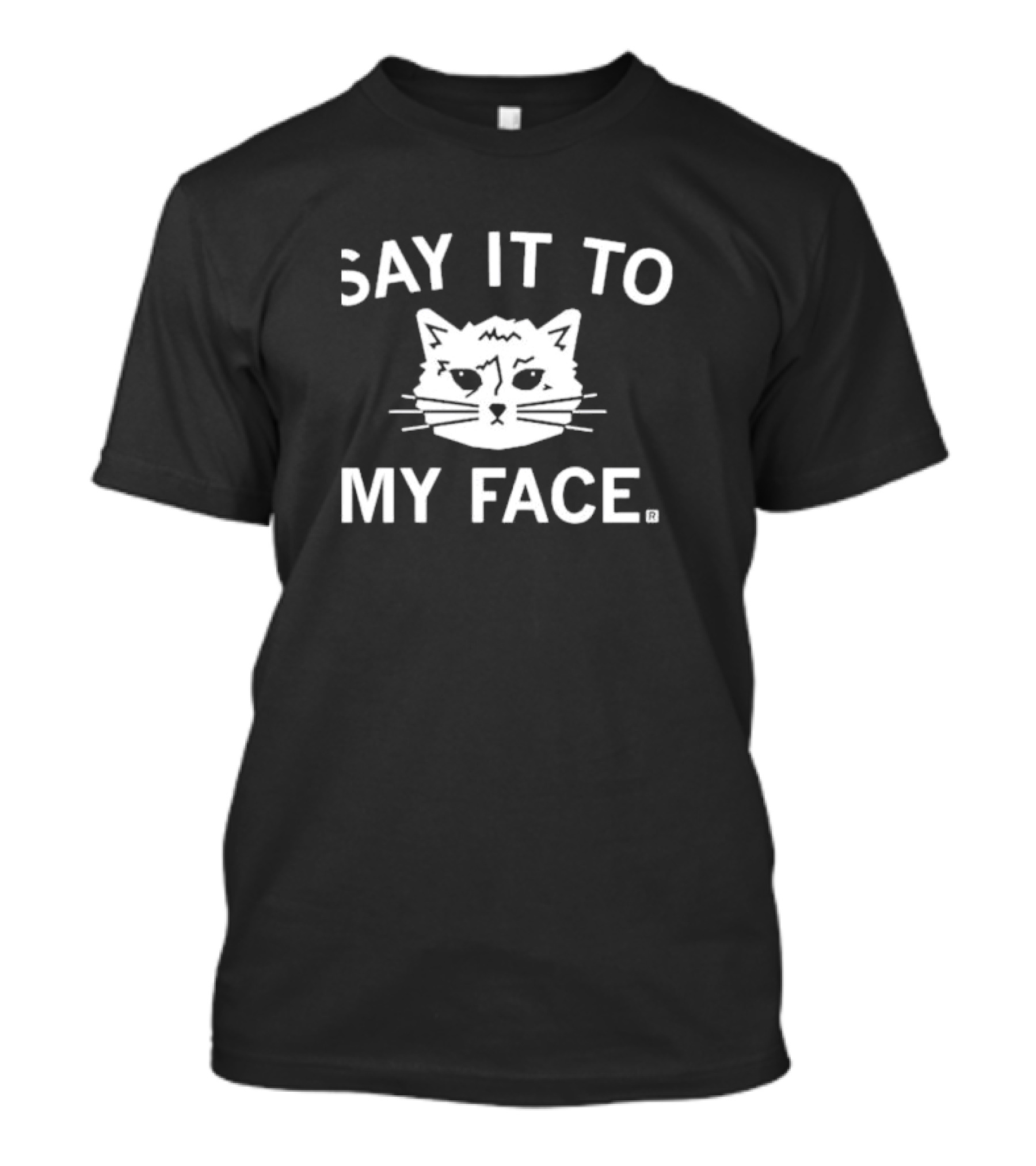 Raygun Say It To My Face Cat T-Shirt