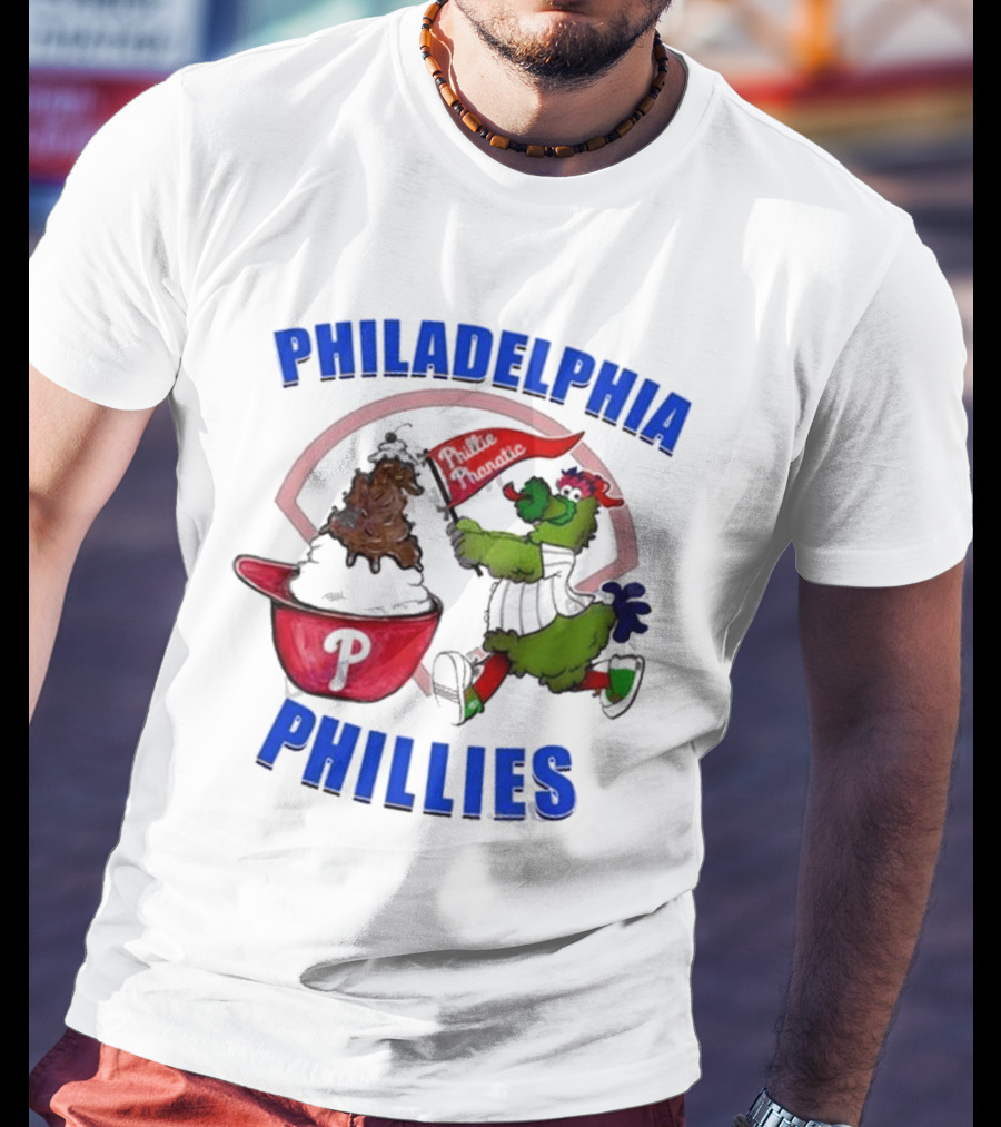 Philadelphia Phillies Phanatic Ice Cream Ring The Bell T-Shirt