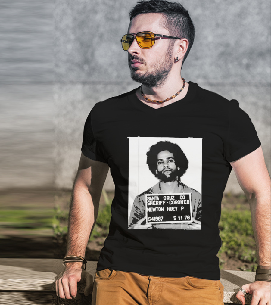 Santa Cruz Co Sheriff Coroner Newton Huey P S41987 5 11 78 T-Shirt