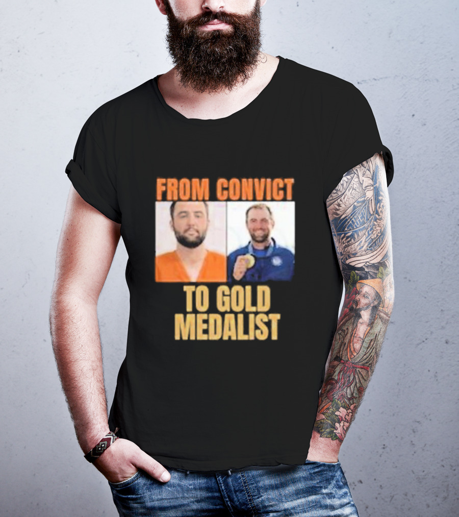 From Convict To Gold Medalist: Scottie Scheffler Transformation T-Shirt