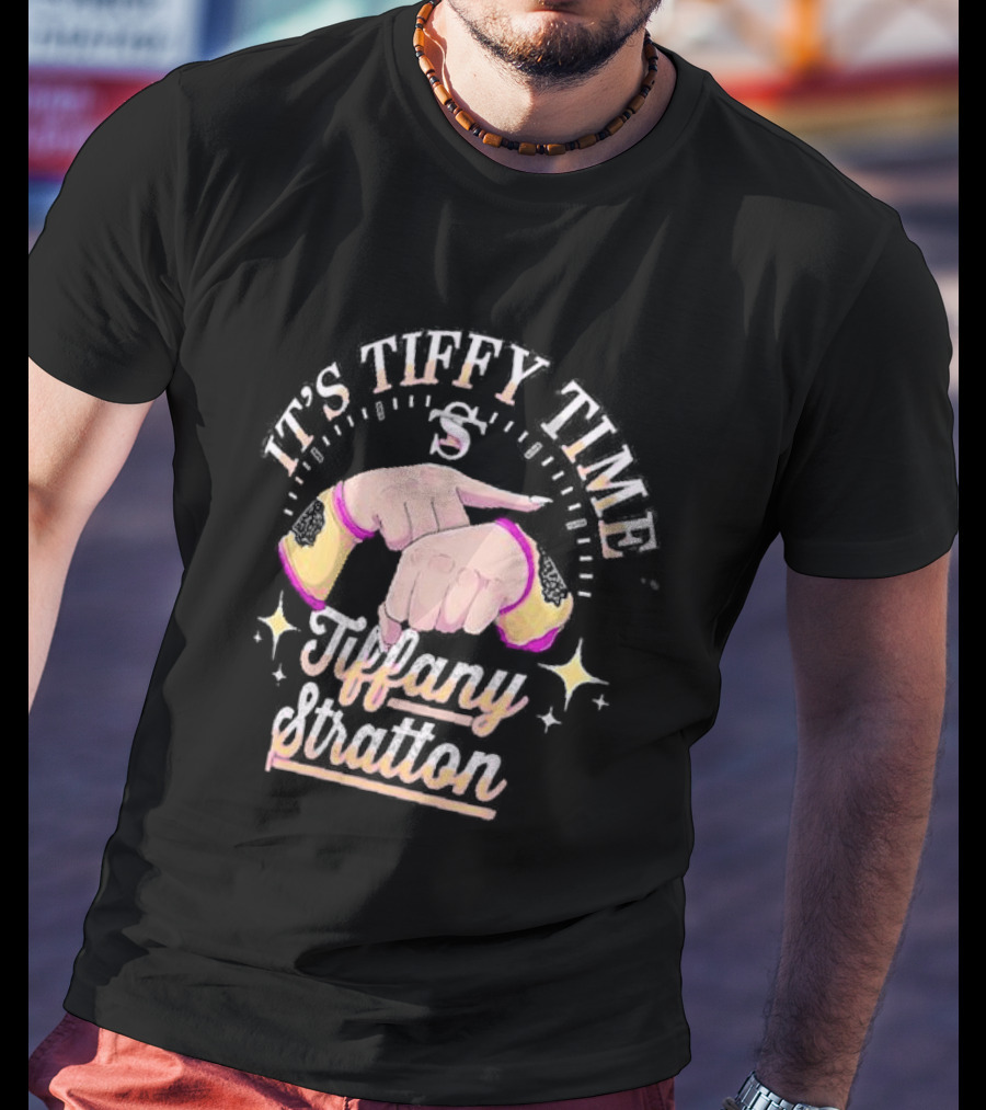 It's Tiffy Time Tiffany Stratton Hands And Stars T-Shirt