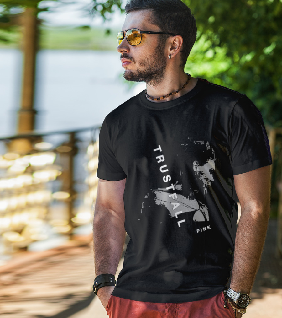 TRUSTFALL PINK Album T-Shirt