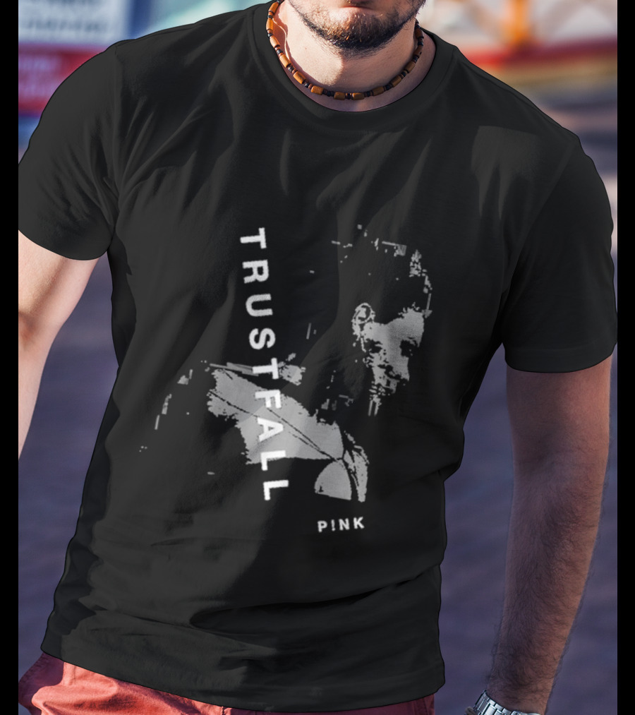 TRUSTFALL PINK Album T-Shirt