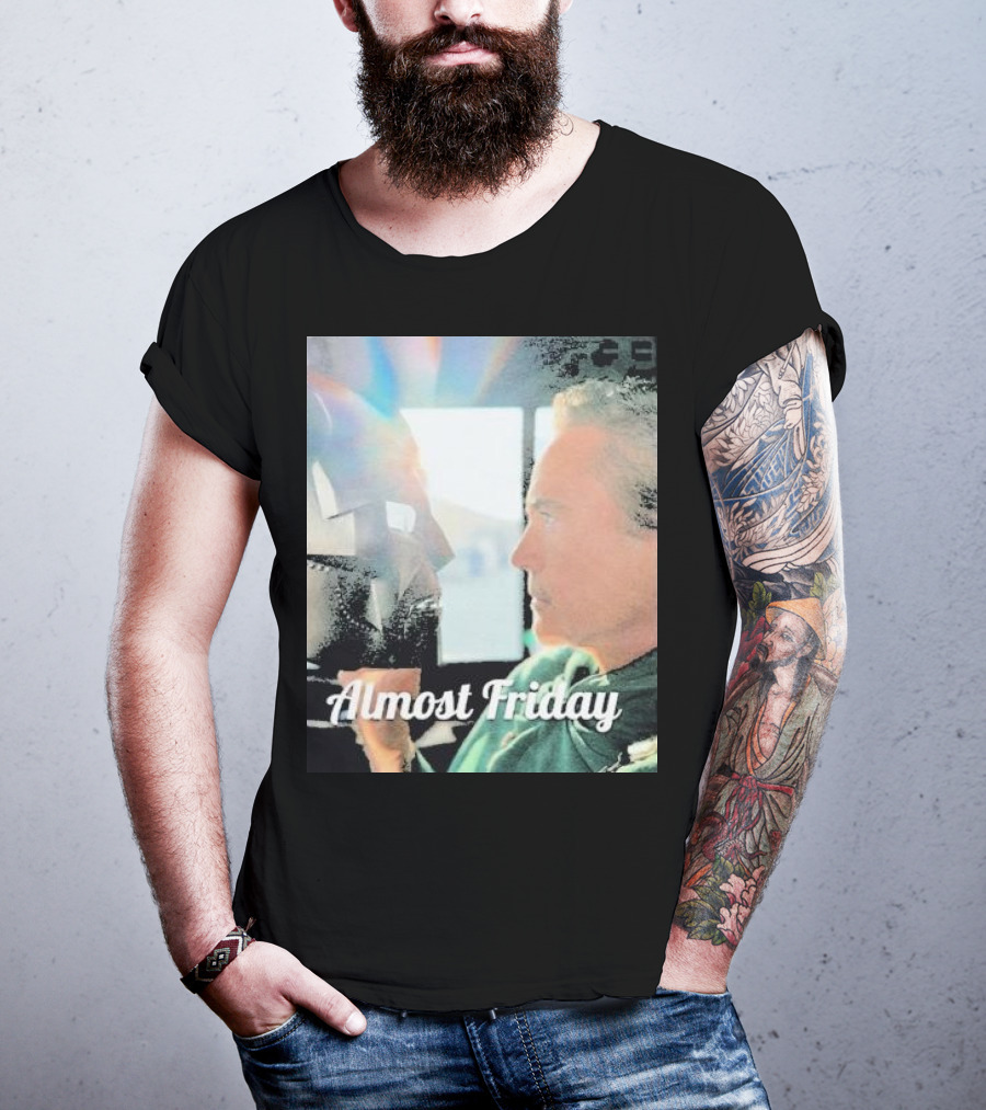 Almost Friday Downey Marvel Mask Face Off T-Shirt