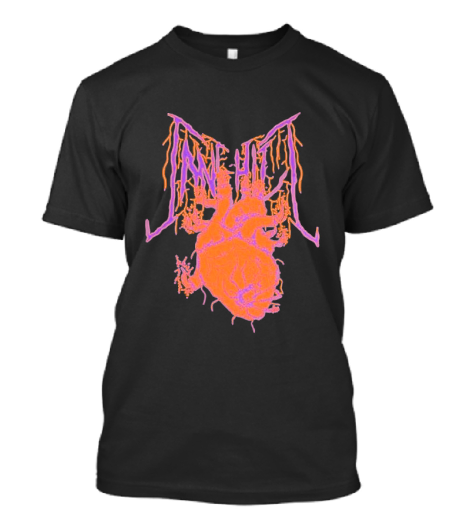 Cane Hill Orange Pink Anatomical Heart T-Shirt