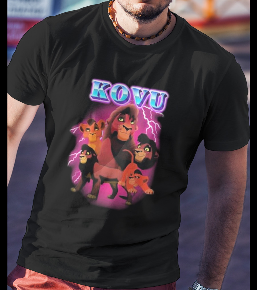 Kovu Lion King 2 Characters Purple Lightning Scene T-Shirt