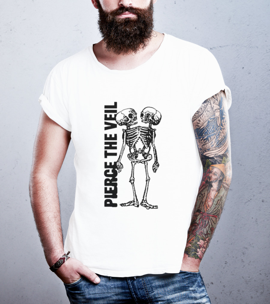 Pierce The Veil Conjoined Skeleton T-Shirt