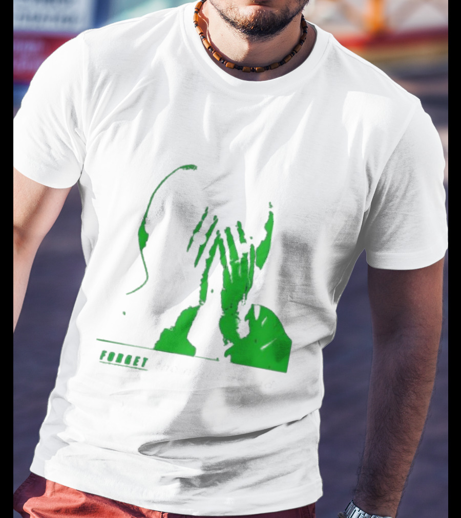 The Twilight Sad Forget The Night Ahead Green Silhouette With White Eyes T-Shirt