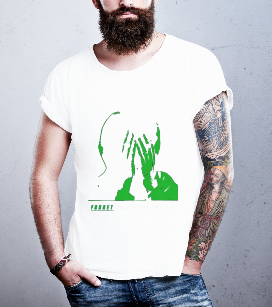 The Twilight Sad Forget The Night Ahead Green Silhouette With White Eyes T-Shirt