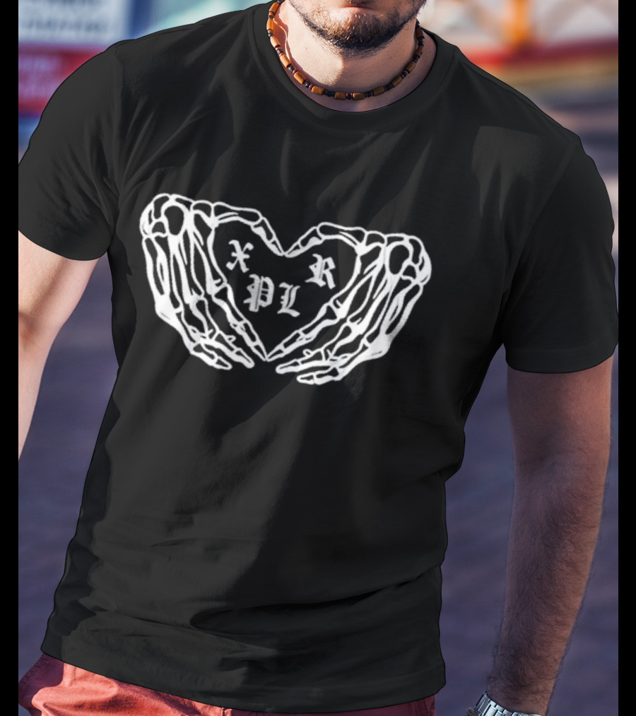 XPLR Handsy Skeleton Heart T-Shirt