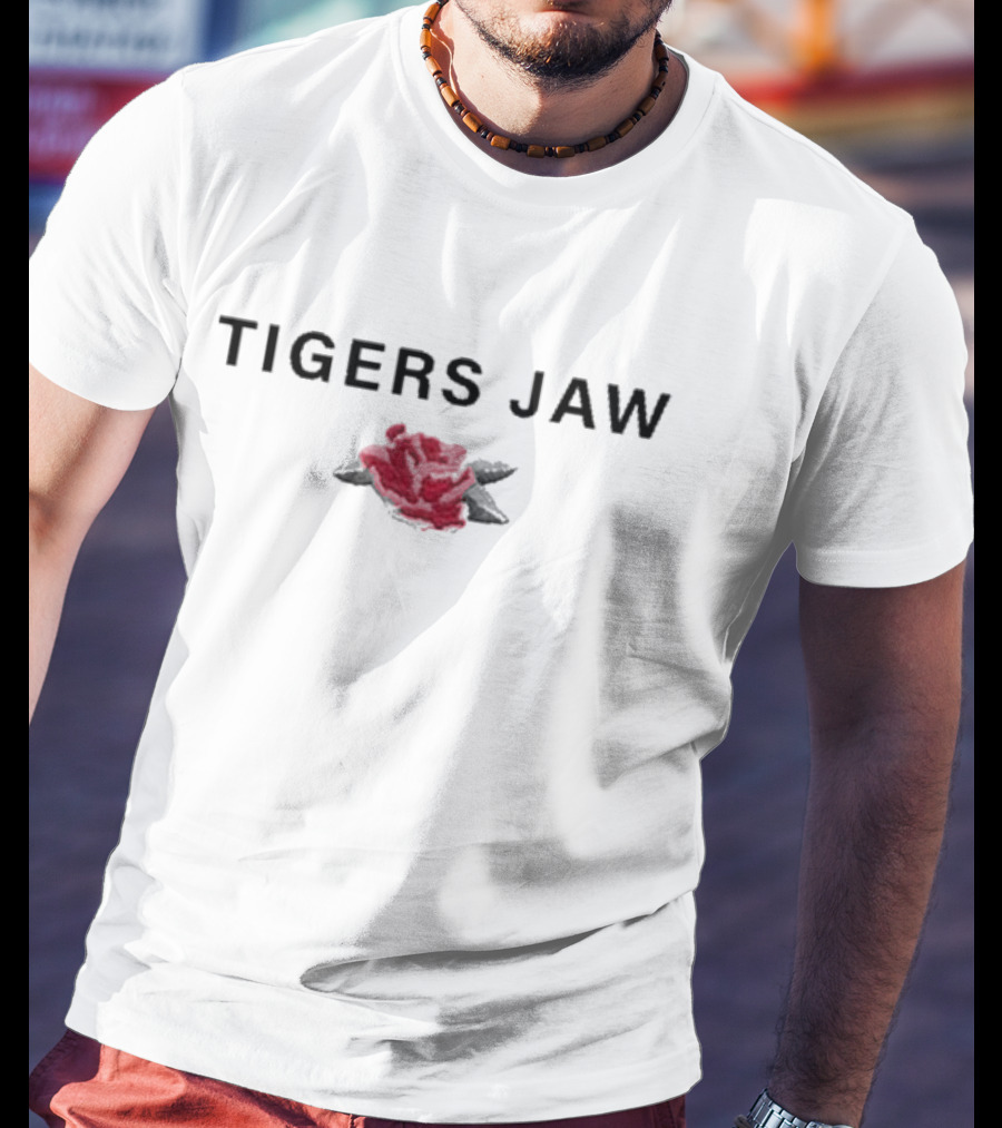Tigers Jaw Red Rose Run For Cover T-Shirt