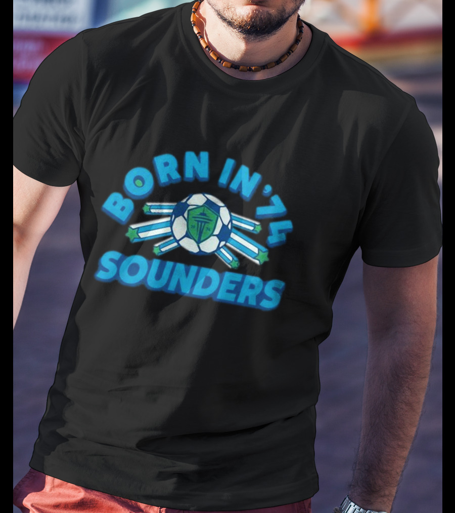 Seattle Sounders Born In ’74 Soccer Emblem T-Shirt