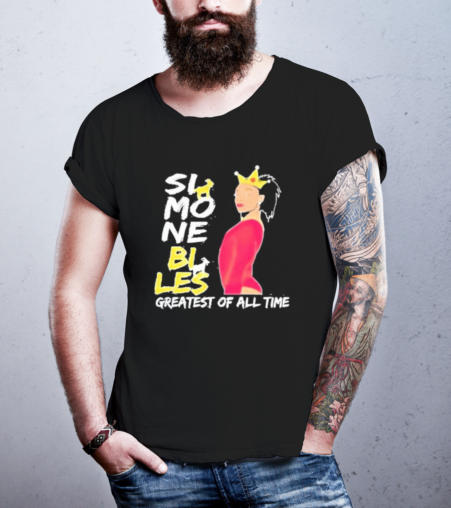 Simone Biles Greatest Of All Time Crowned Gymnast T-Shirt