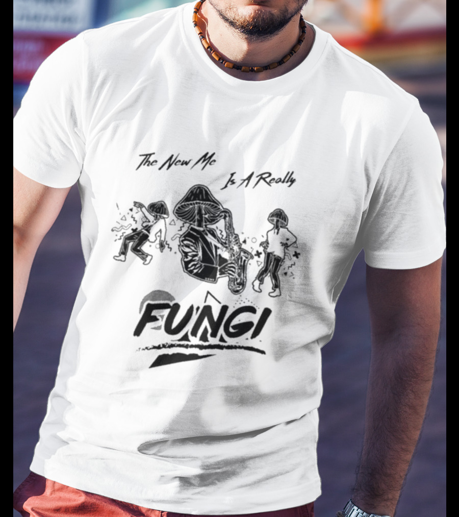 The New Me Is A Really Fungi Dancing Mushroom Characters T-Shirt