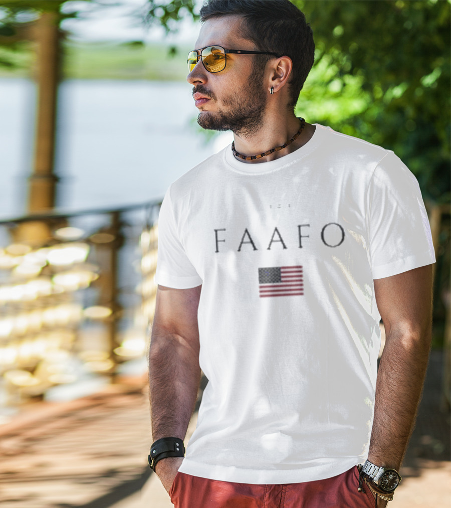 FAAFO USA Flag Gymnastics Team T-Shirt