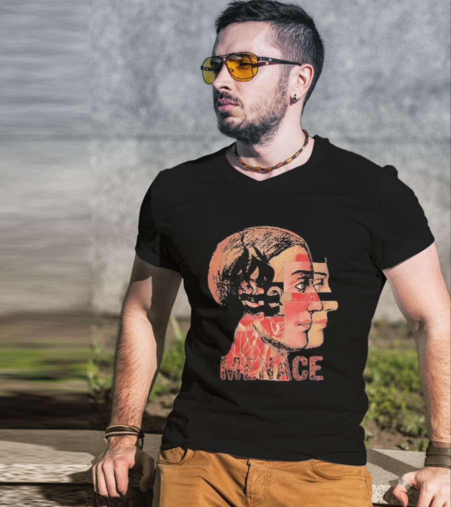 Menace Hot Water Music Dual Profile Head T-Shirt