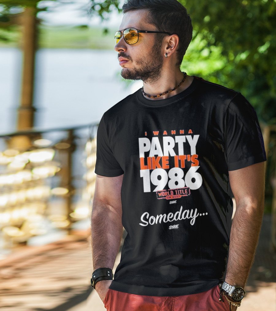 New York Baseball I Wanna Party Like It's 1986 World Title Someday Royal Blue T-Shirt