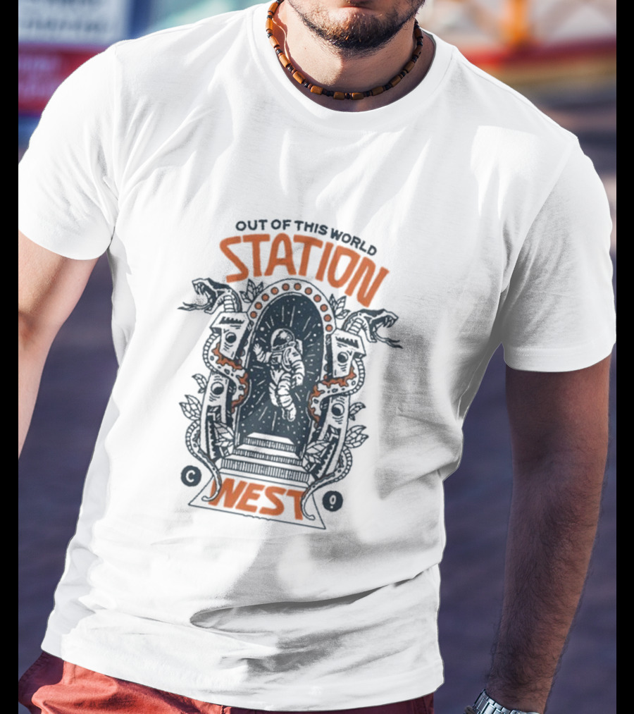 Out Of This World Station West Space Portal Adventure T-Shirt