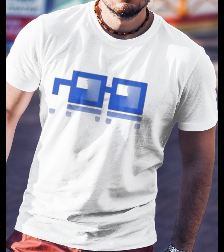 Based And Nounish Onchain Summer Pixelated Glasses T-Shirt