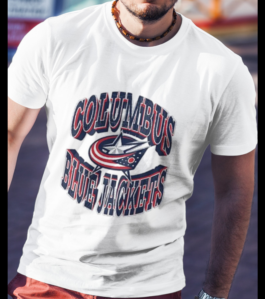 Columbus Blue Jackets Official Team Emblem T-Shirt