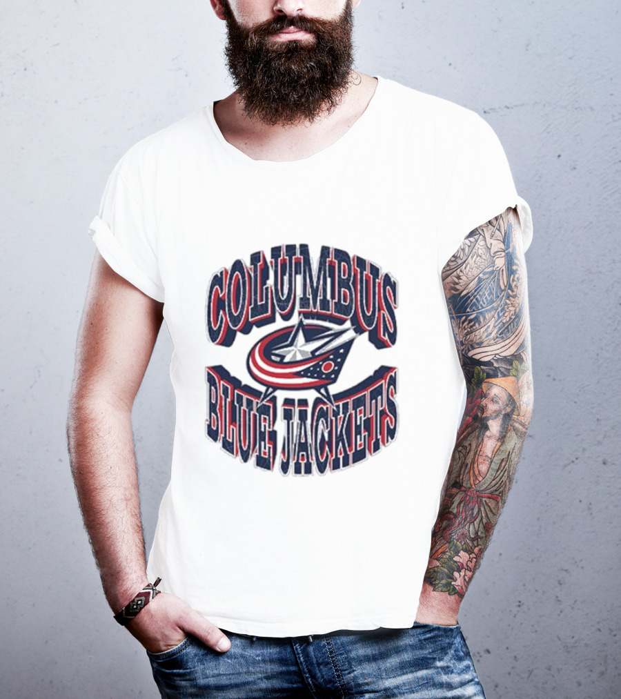 Columbus Blue Jackets Official Team Emblem T-Shirt