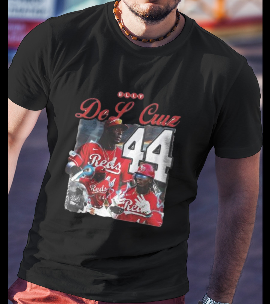 Elly De La Cruz Reds 44 Cincinnati Baseball Electricidad T-Shirt