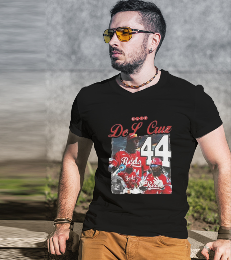 Elly De La Cruz Reds 44 Cincinnati Baseball Electricidad T-Shirt