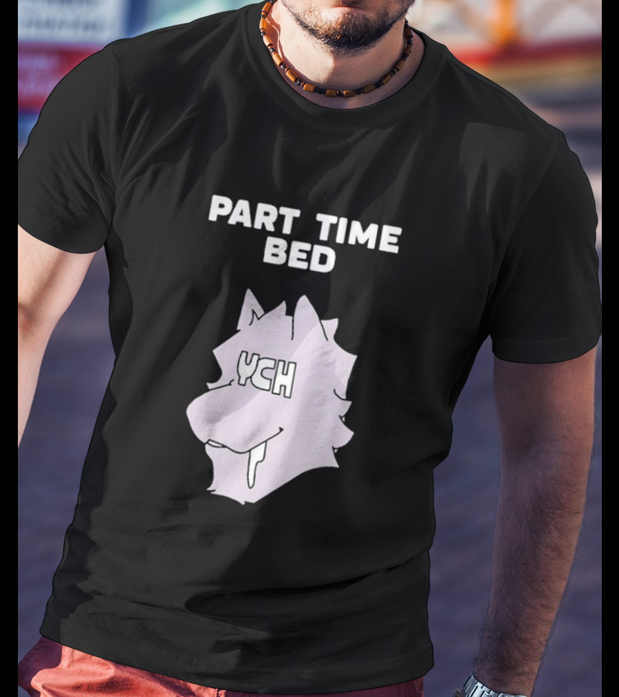 Gustav Indycar Part Time Bed YCH Wolf Head T-Shirt