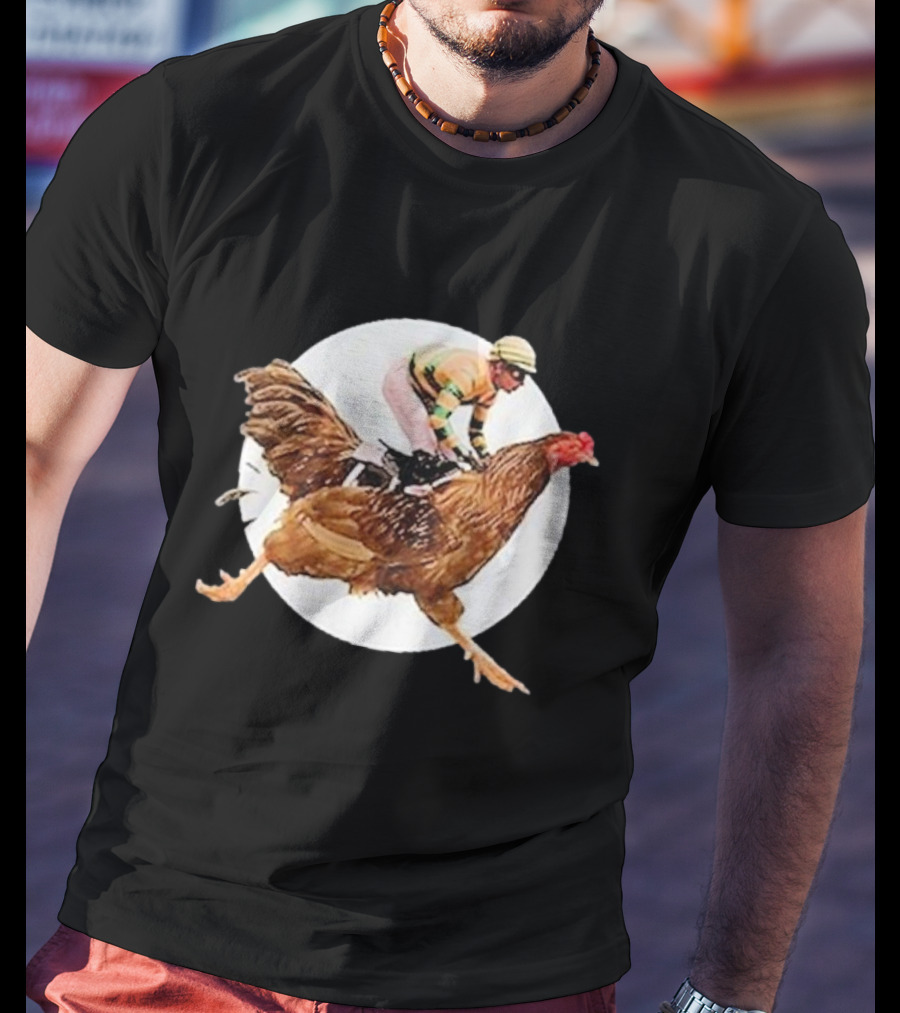 Surreal Race: Jockey On A Giant Chicken T-Shirt