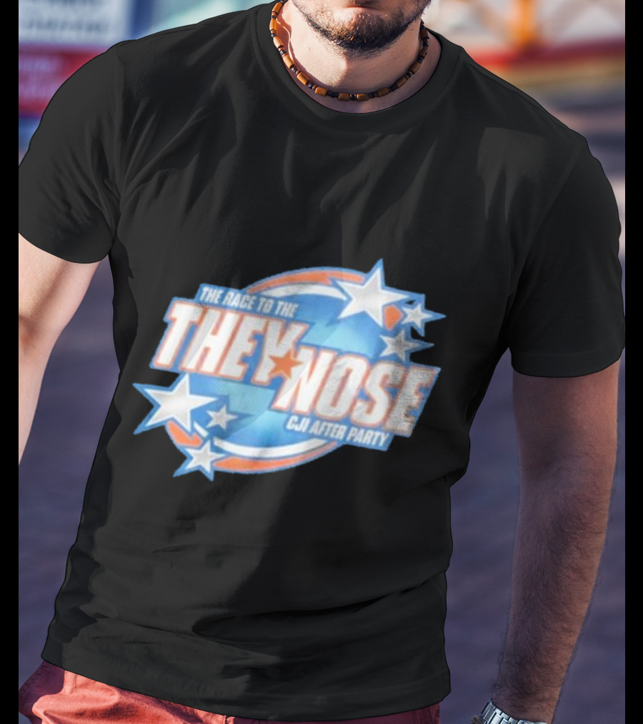The Race To The They Nose Cji After Party Stars And Swirls T-Shirt