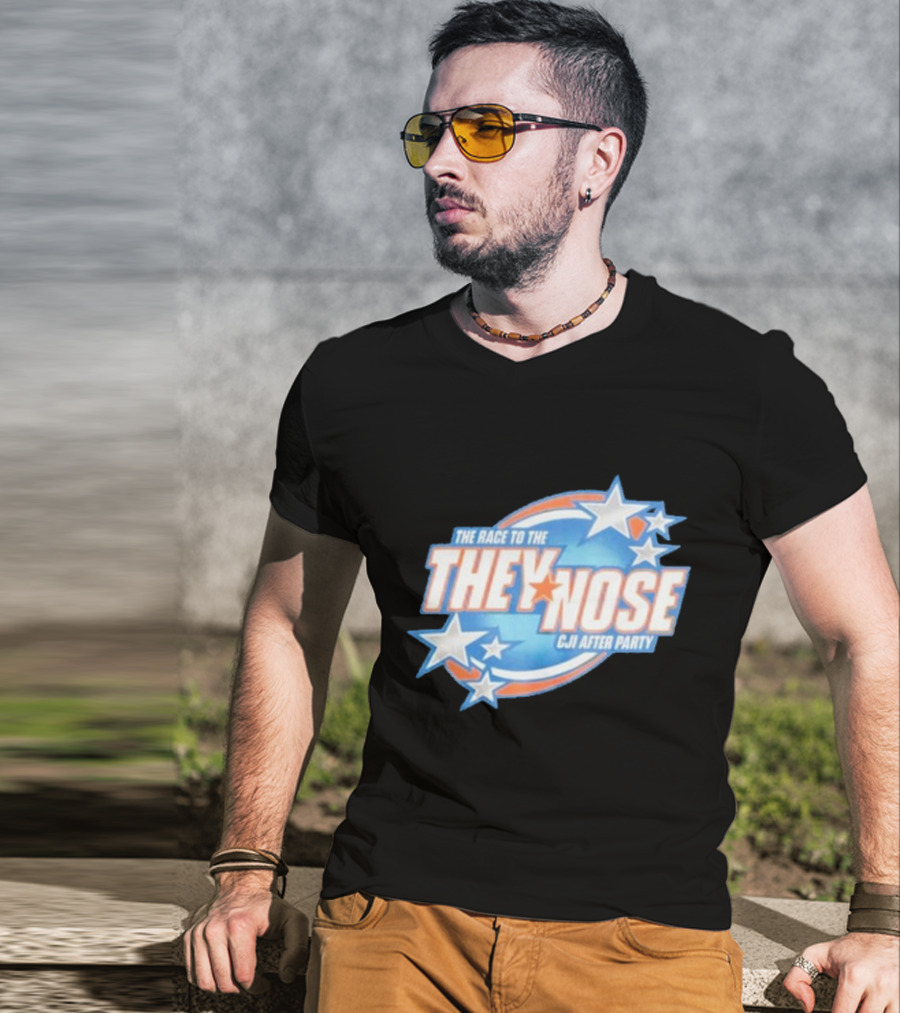 The Race To The They Nose Cji After Party Stars And Swirls T-Shirt
