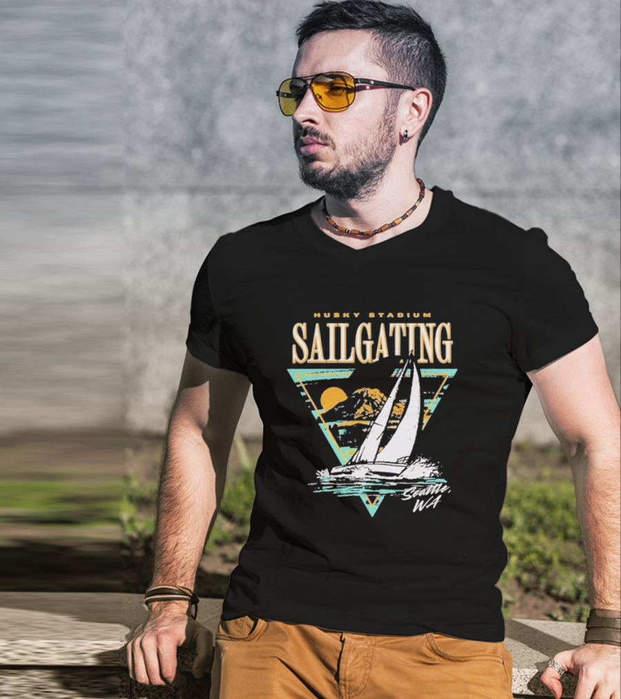 Husky Stadium Sailgating Seattle WA T-Shirt