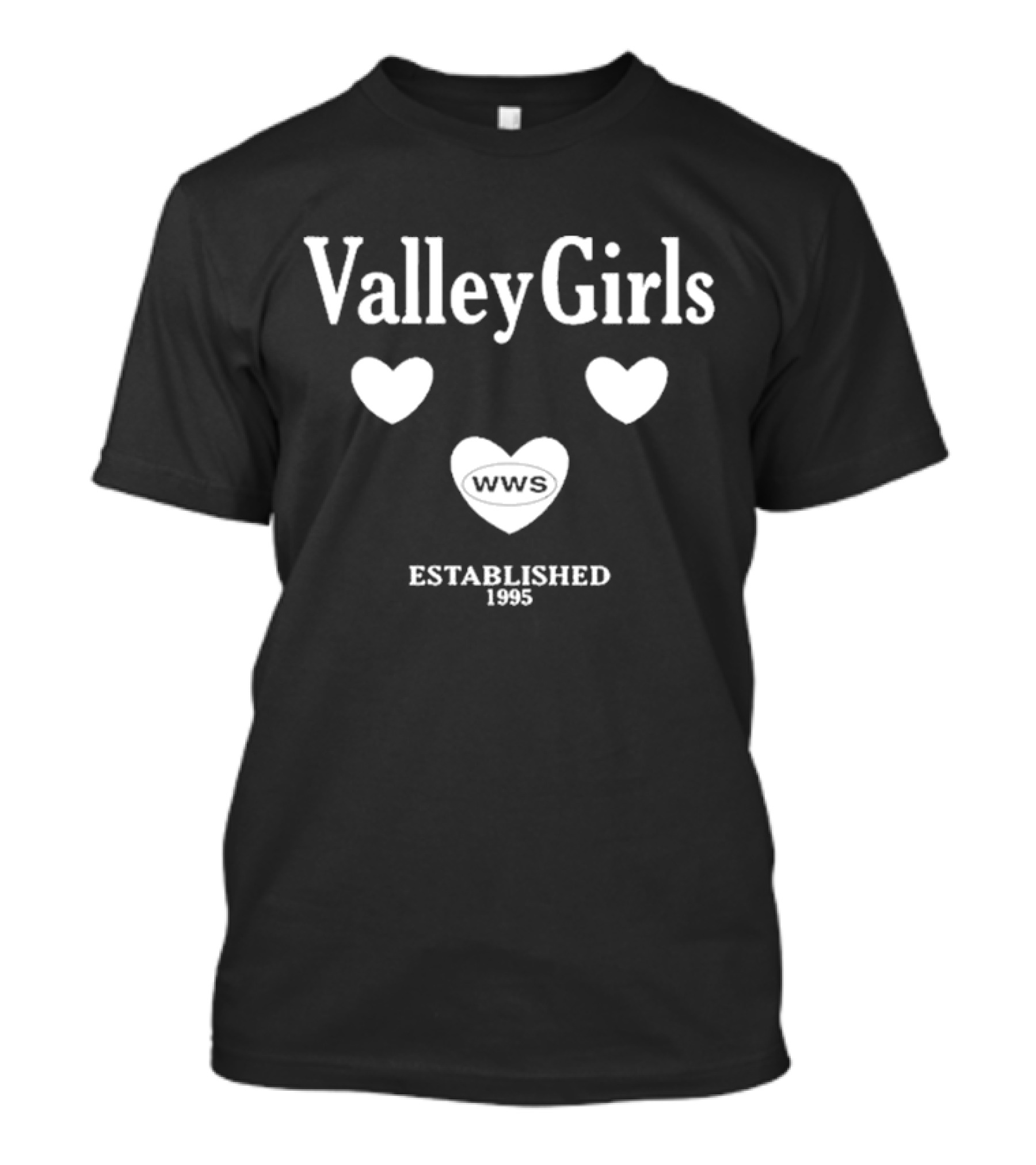 Valley Girls WWS Established 1995 Hearts T-Shirt