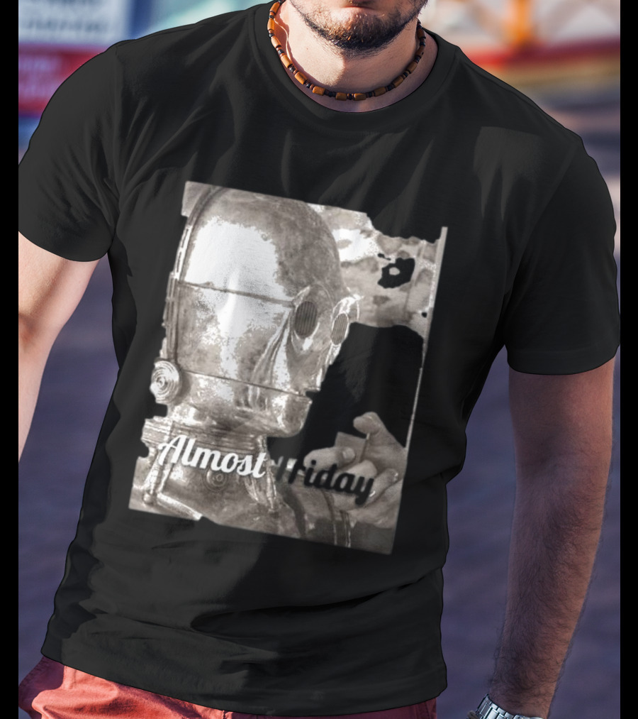 Almost Friday Star Wars C-3PO Smoking T-Shirt