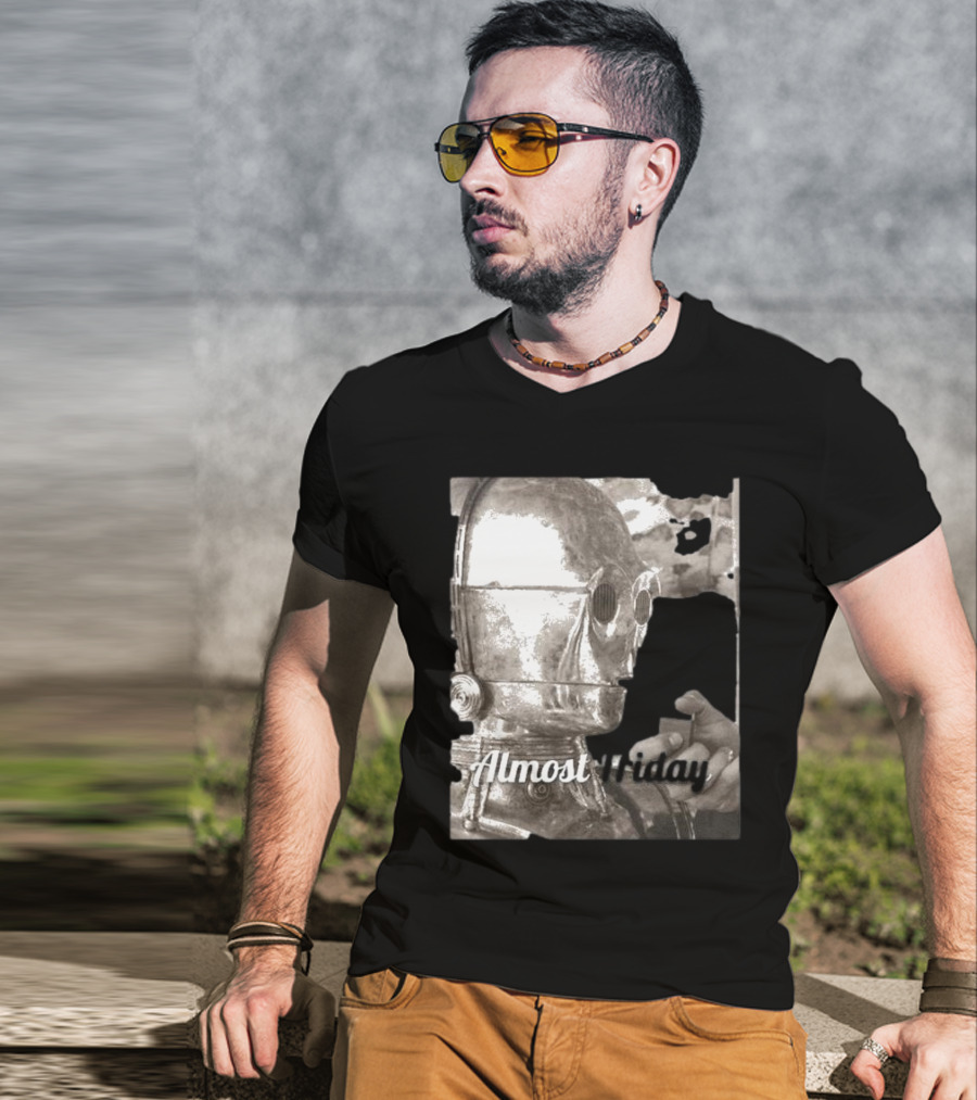Almost Friday Star Wars C-3PO Smoking T-Shirt