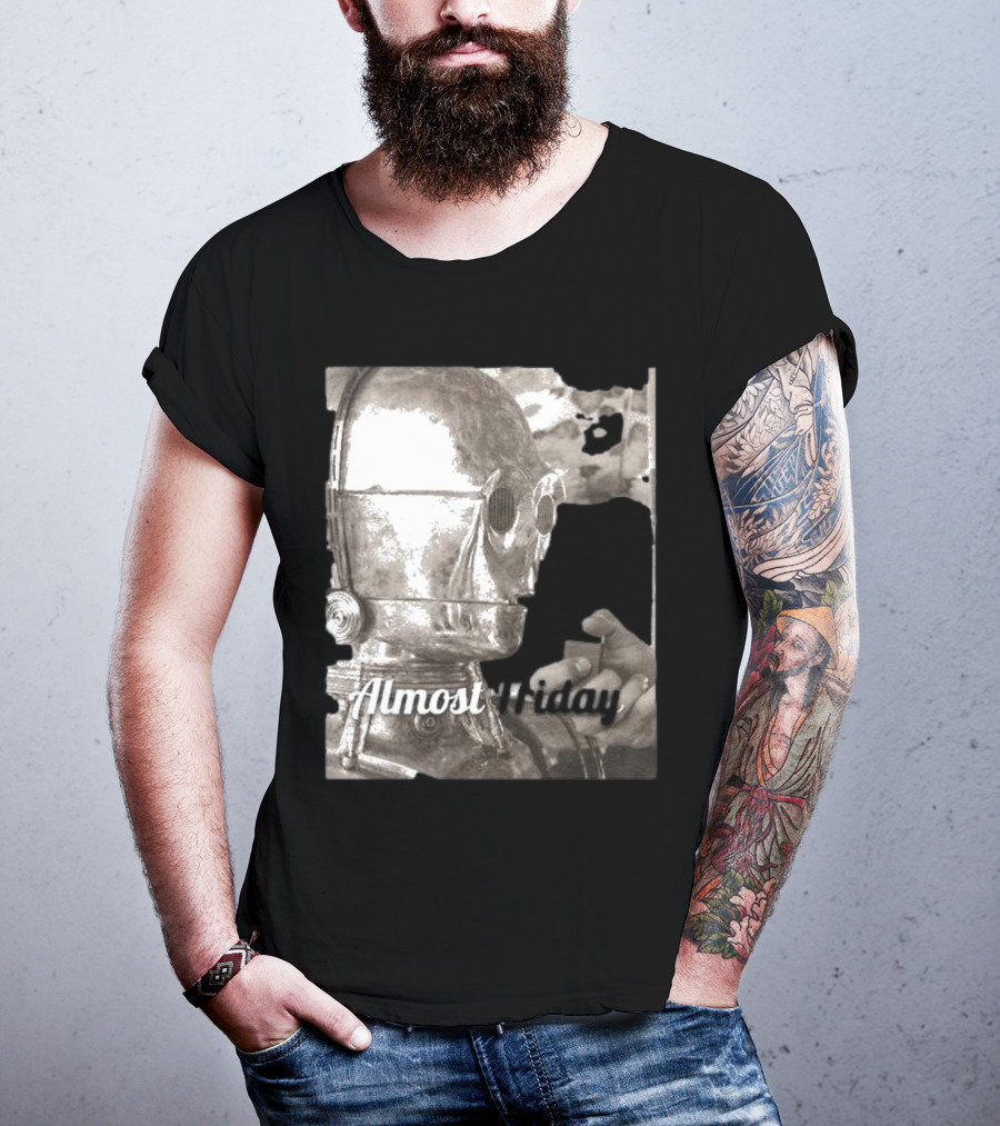 Almost Friday Star Wars C-3PO Smoking T-Shirt