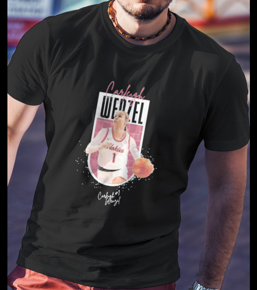 Carleigh Wenzel Hokies Basketball Player Number 1 T-Shirt