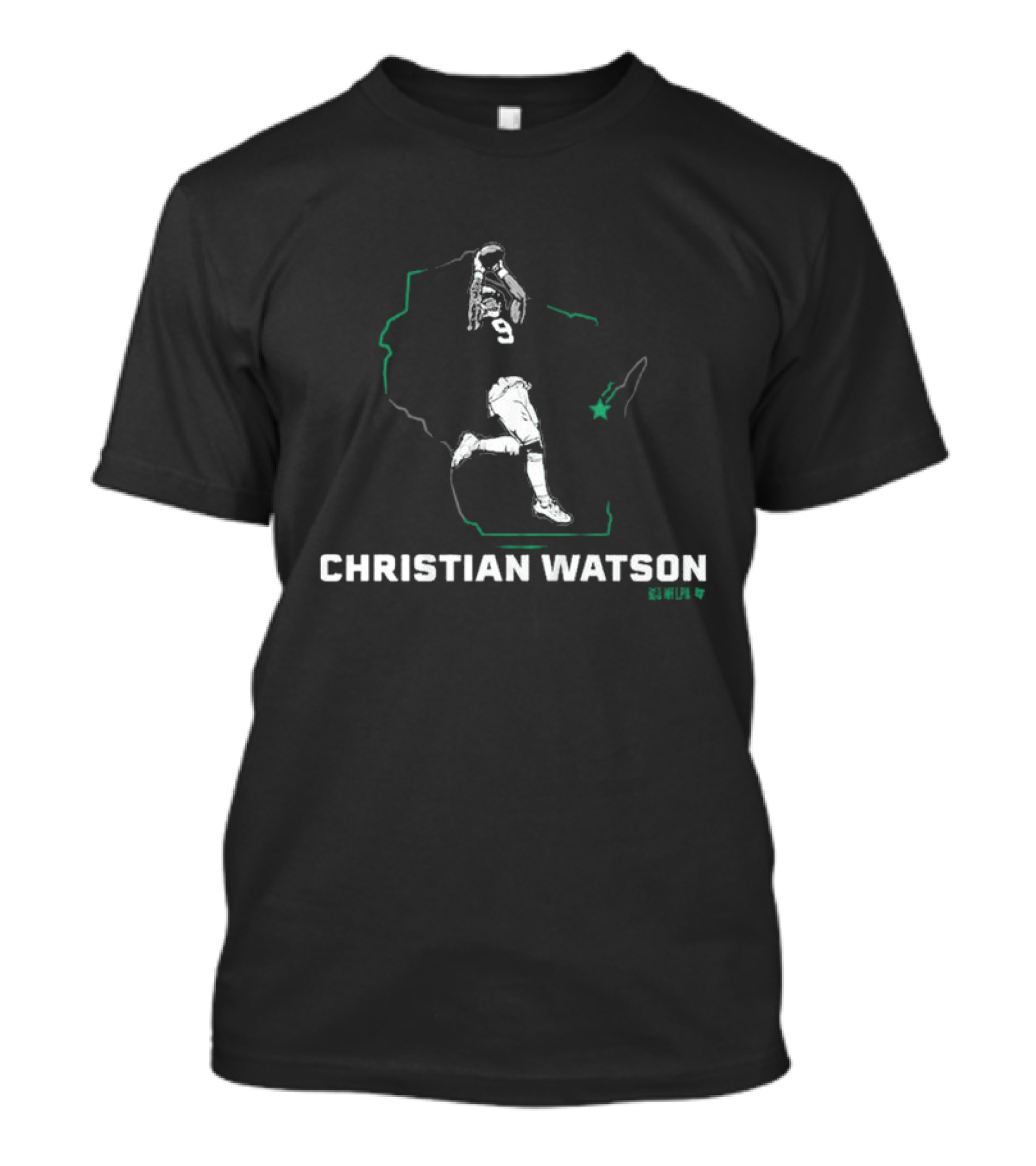 Christian Watson 9 State Football Star T-Shirt