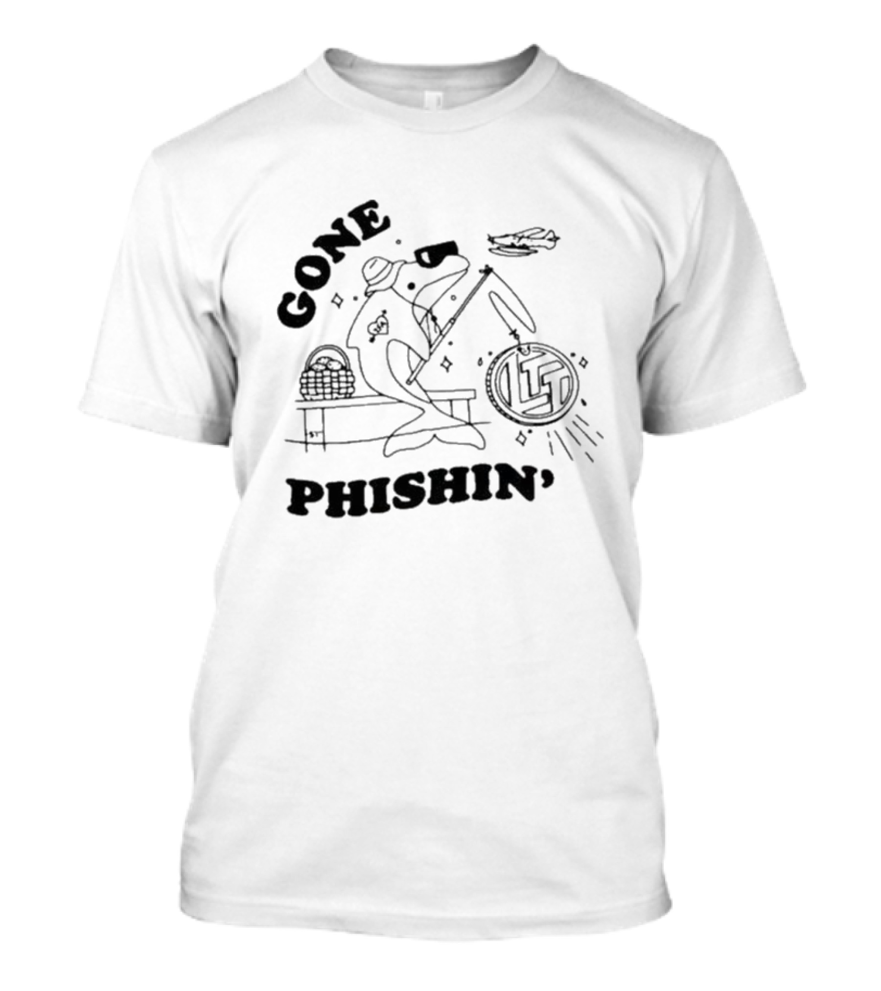 Gone Phishin Miami Dolphins Lure Catch T-Shirt