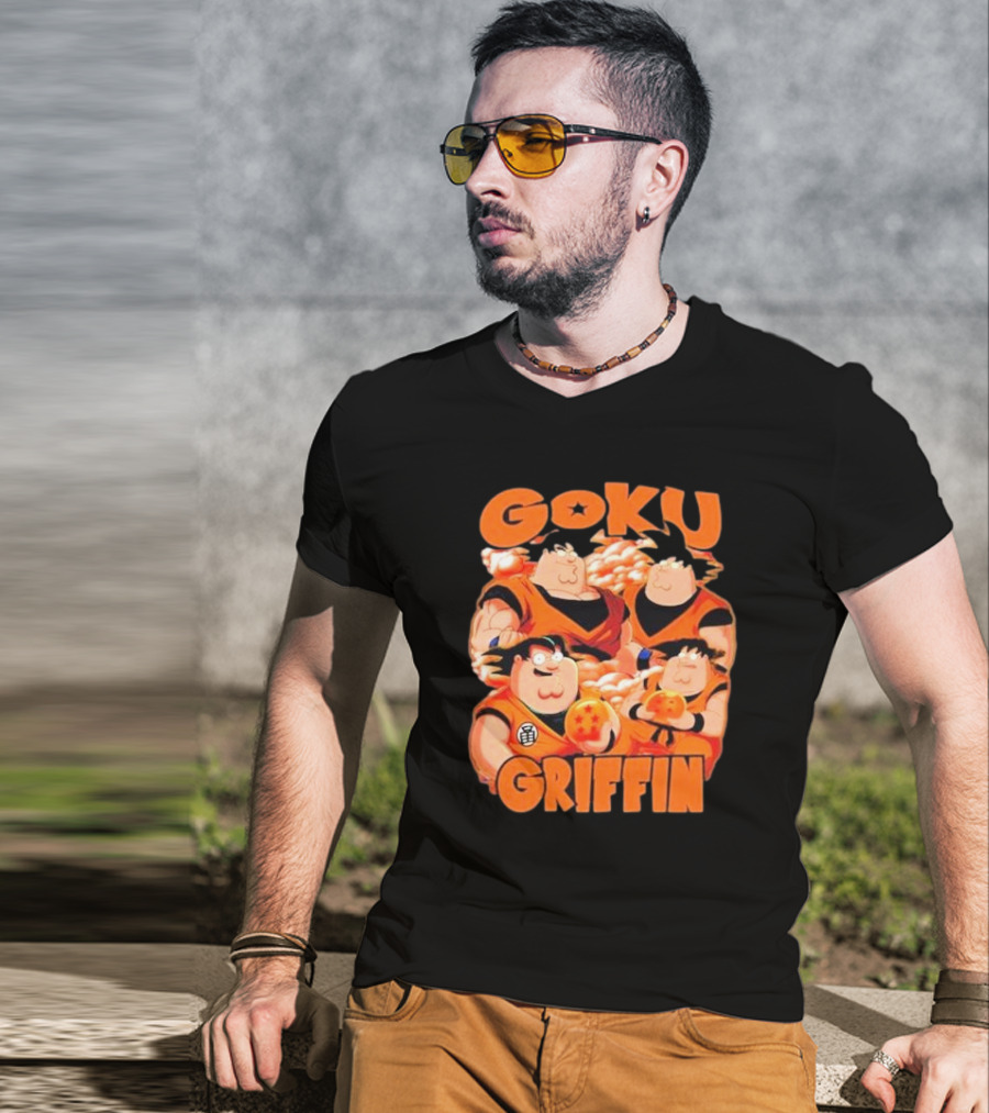Goku Griffin Anime Family Crossover T-Shirt