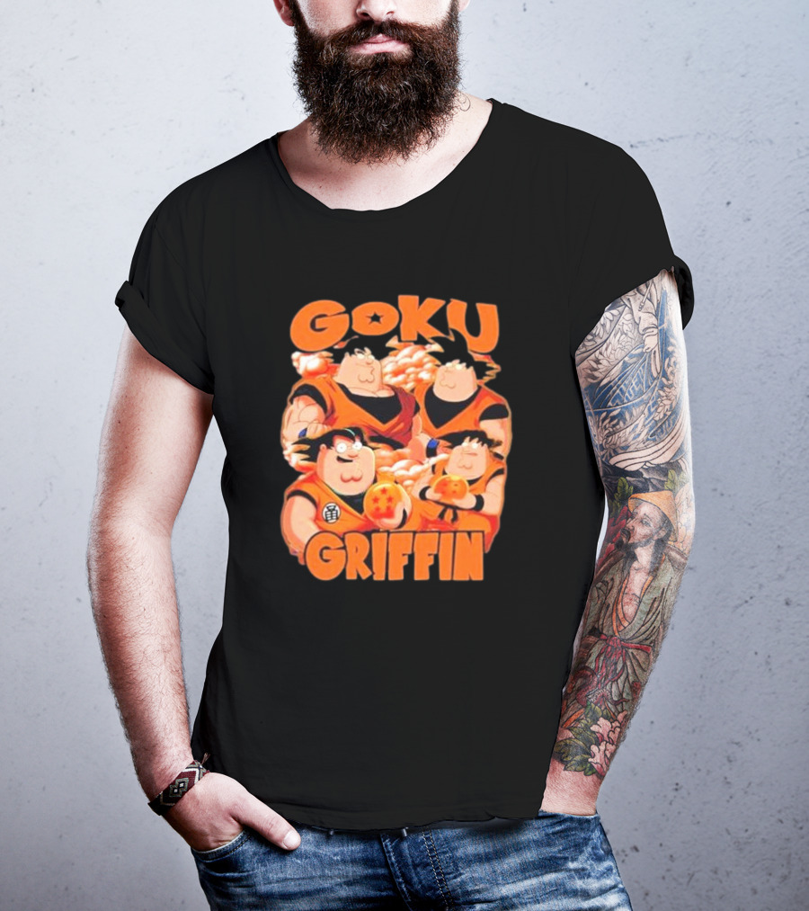 Goku Griffin Anime Family Crossover T-Shirt