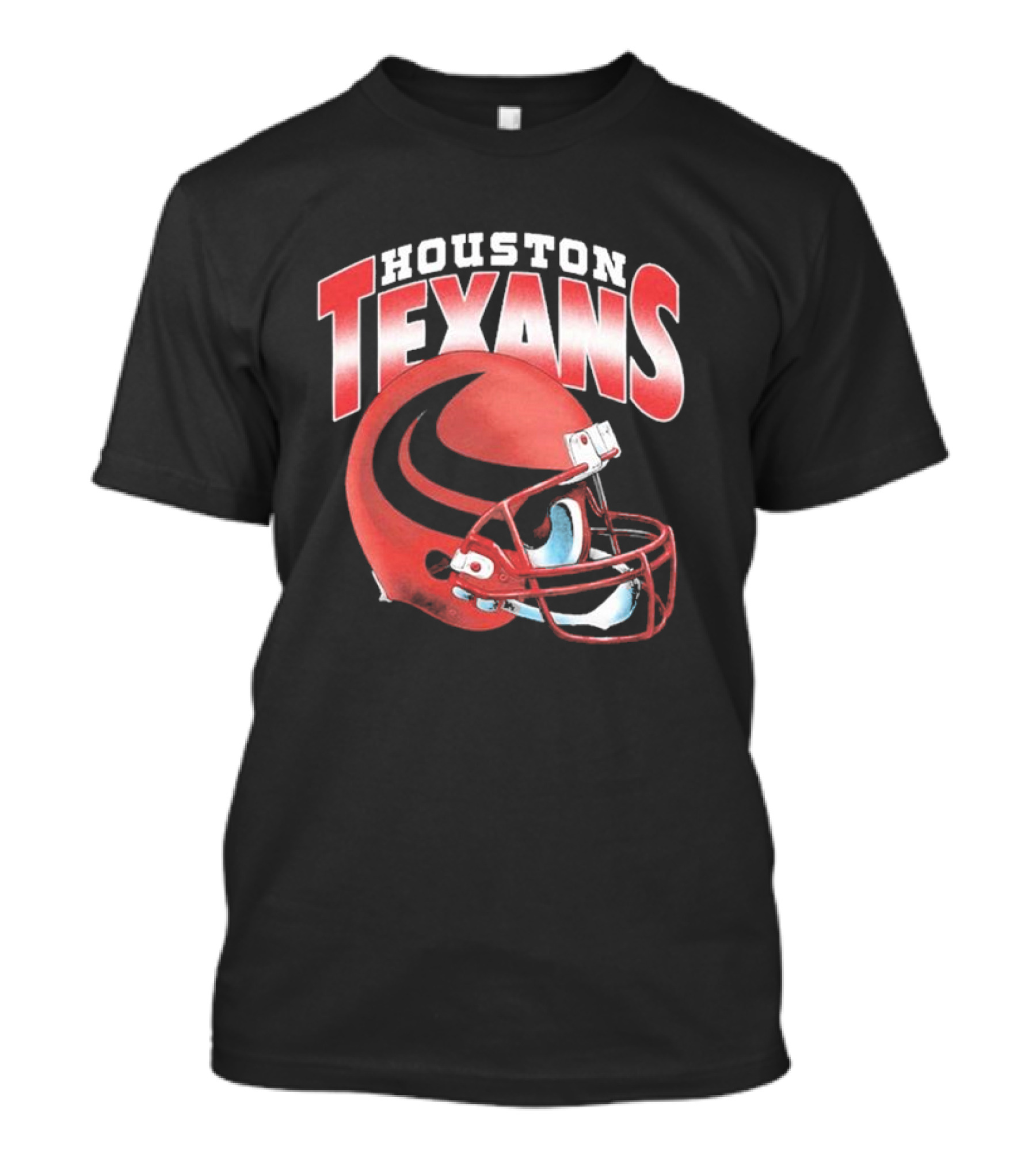 Houston Texans Gradient Helmet Football Gear T-Shirt