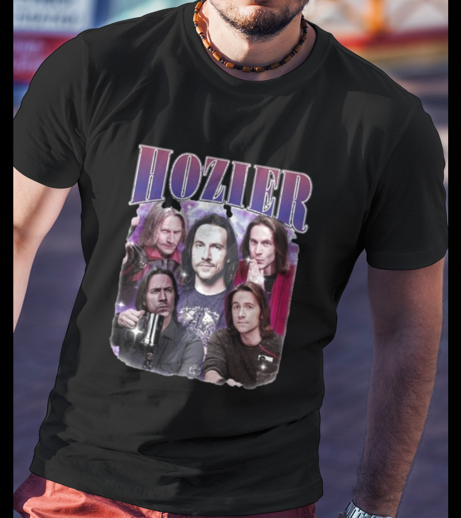 Hozier Music Hozier Matt Mercer Starry Background Collage T-Shirt